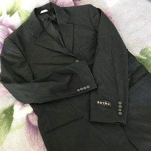Retro Brand Dark Gray Men’s Suit Jacket